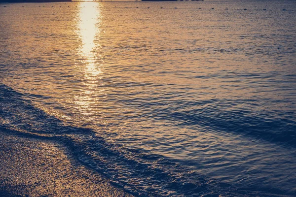 Magnifik Sol Uppgång Havet — Stockfoto