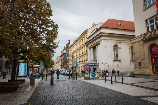 Belles Rues Architecture Automne Prague — Photo