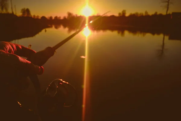 Pike Fishing Lake Fishing Recreation — Stock Photo, Image