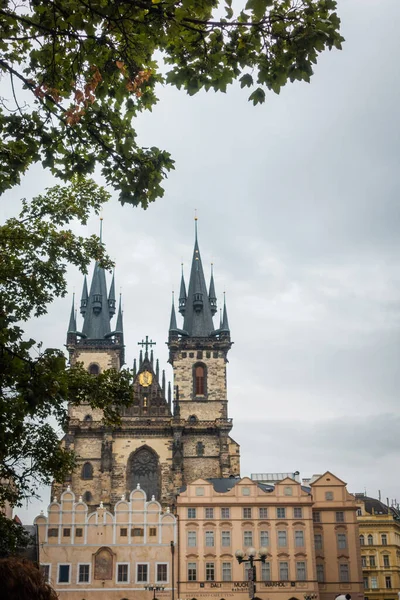 Magnífica Arquitetura Praga Medieval Uma Viagem Europa — Fotografia de Stock