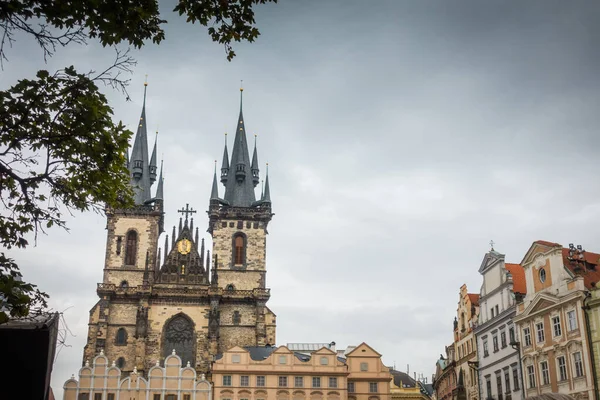 Prag Çek Cumhuriyeti Eylül Prag Güzel Sokakları Mimarisi — Stok fotoğraf