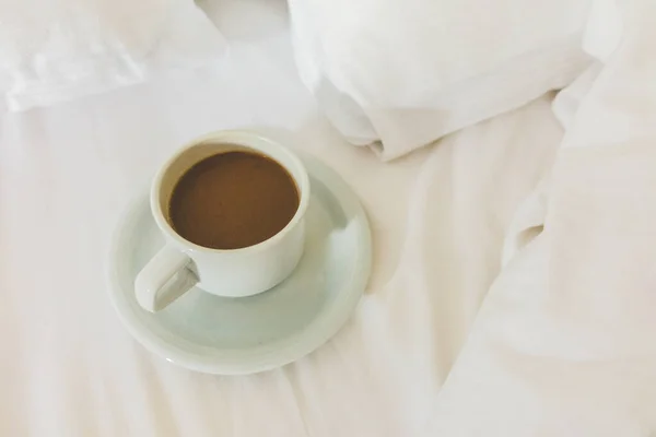 Coffee in bed background