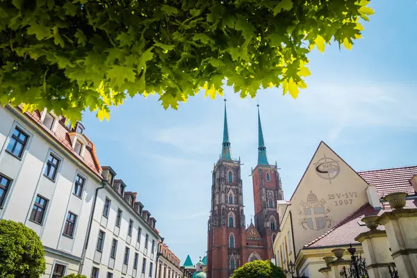 Wrocaw Polonia Junio 2019 Maravillosa Arquitectura Iglesias Wroclaw — Foto de Stock