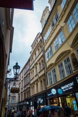 Prag, Çek Cumhuriyeti - 21 Eylül, Prag 'ın güzel sokakları ve mimarisi