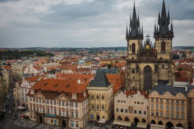 Prag, Çek Cumhuriyeti - 21 Eylül, Prag 'ın güzel sokakları ve mimarisi