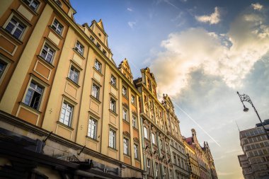 Wroclaw 'ın muhteşem, güzel sokakları