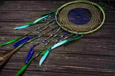 Ahşap sanat arka planında düş kapanı