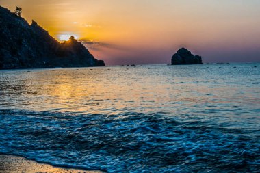 Denizin muhteşem sunrise