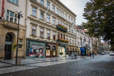 Güz Prag 'ın güzel sokakları ve mimarisi