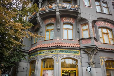 Prag, Çek Cumhuriyeti - 21 Eylül, Prag 'ın güzel sokakları ve mimarisi