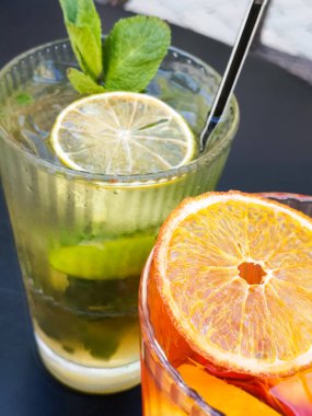 Lezzetli yaz ferahlatıcı kokteyli