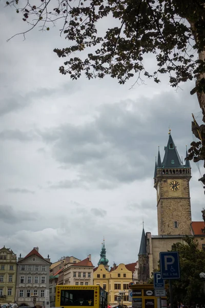 Krásné Ulice Architektura Podzimu Praha — Stock fotografie