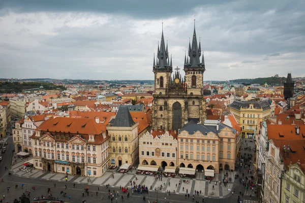 Prag, Çek Cumhuriyeti - 21 Eylül, Prag 'ın güzel sokakları ve mimarisi