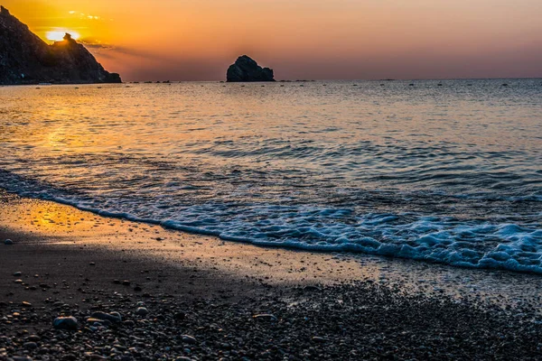 Strand Meer Bei Sonnenaufgang — Stockfoto