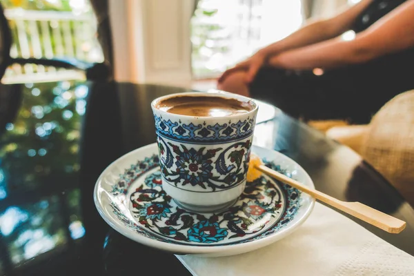 Turkiskt Kaffe Bordet — Stockfoto