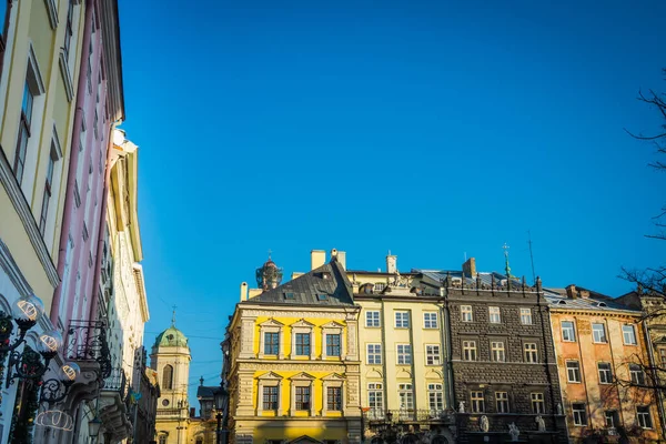 Lviv Ucrania Enero 2019 Magnífico Invierno Lviv Arquitectura Calles — Foto de Stock