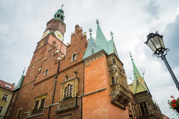 Wrocaw Polen Juni 2019 Prachtige Marktplein Wroclaw Mooie Oude Huizen — Stockfoto