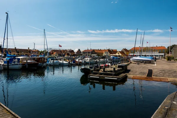 Копенгаген Данія Липня 2019 Гарна Данська Гавань Яхтами — стокове фото
