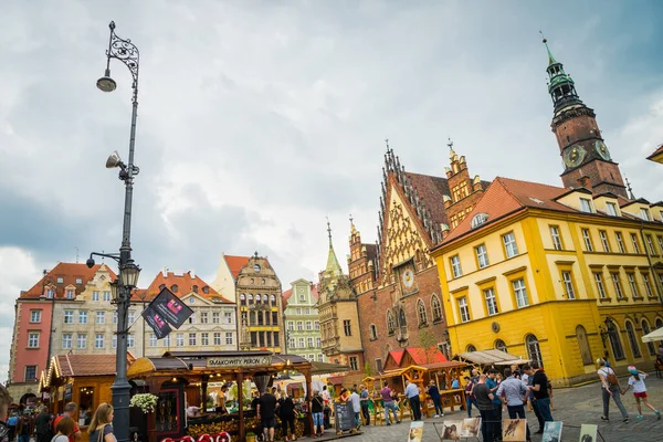 Wrocaw Polonia Junio 2019 Wroclaw Casas Calles Ciudad Wroclaw Paisaje — Foto de Stock