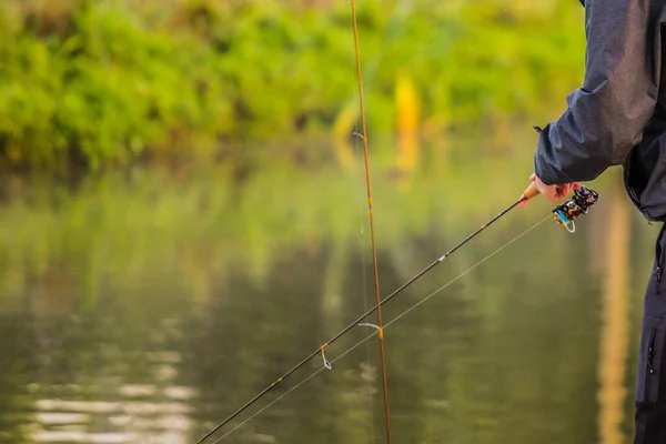 Fondo Natural Pesca Trucha — Foto de Stock