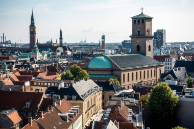 Kopenhag Şehri, Danimarka, İskandinavya. Güzel bir yaz günü