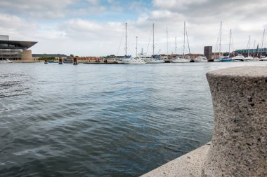 Kopenhag, Danimarka - 18 Temmuz 2019. Güzel Kopenhag mimarisi, Kopenhag 'da seyahat