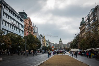 Prag, Çek Cumhuriyeti - 21 Eylül, Prag 'ın güzel sokakları ve mimarisi