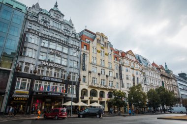 Prag, Çek Cumhuriyeti - 21 Eylül, Prag 'ın güzel sokakları ve mimarisi