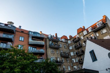 Kopenhag, Danimarka - 23 Temmuz 2019. Kopenhag Şehri, Danimarka, İskandinavya. Güzel bir yaz günü