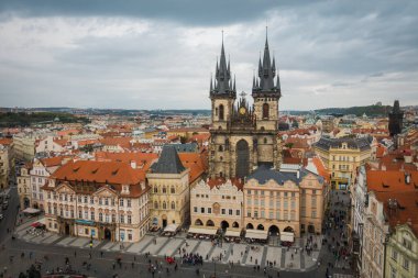 Prag, Çek Cumhuriyeti - 21 Eylül, Prag 'ın güzel sokakları ve mimarisi