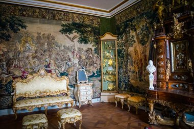 COPENHAGEN, DENMARK - July 24: Interior of Rosenborg Castle