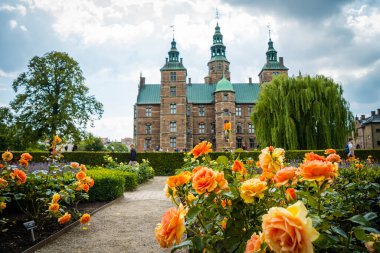 Kopenhag 'daki Güzel Rosenborg Kalesi