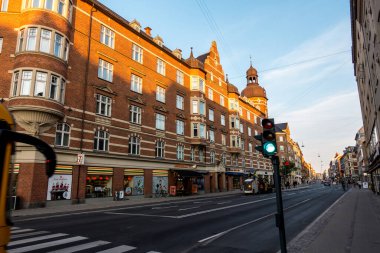 Kopenhag, Danimarka - 23 Temmuz 2019. Kopenhag Şehri, Danimarka, İskandinavya. Güzel bir yaz günü