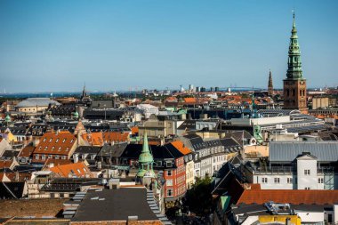 Kopenhag Şehri, Danimarka, İskandinavya. Güzel bir yaz günü