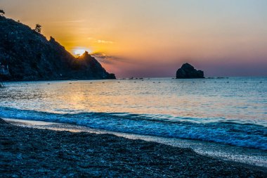 Denizin muhteşem sunrise