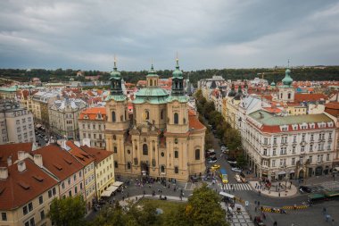 Prag, Çek Cumhuriyeti - 21 Eylül, Prag 'ın güzel sokakları ve mimarisi