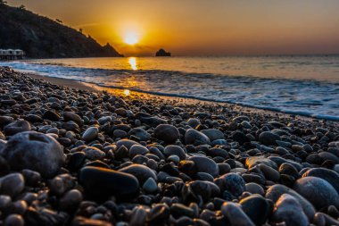 Denizin muhteşem sunrise