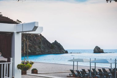 Güzel deniz resort sokakları