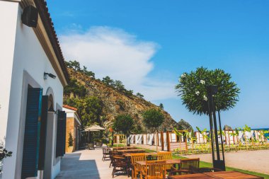 Güzel deniz resort sokakları