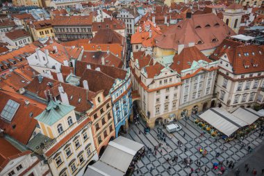 Prag, Çek Cumhuriyeti - 21 Eylül, Prag 'ın güzel sokakları ve mimarisi