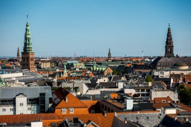 Kopenhag Şehri, Danimarka, İskandinavya. Güzel bir yaz günü