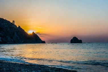 Denizin muhteşem sunrise