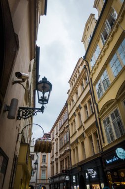Güz Prag 'ın güzel sokakları ve mimarisi
