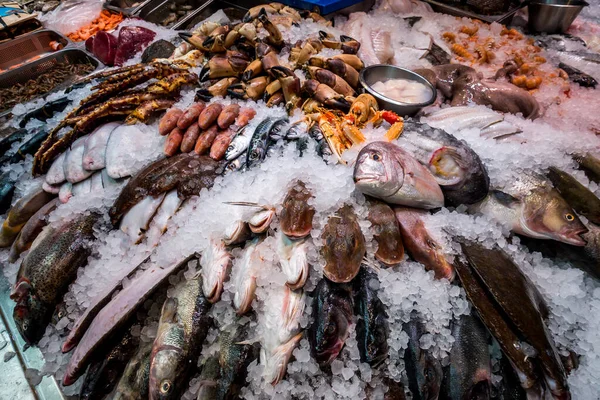 시장에 생선과 해산물 — 스톡 사진