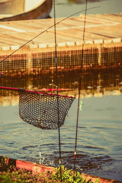 天然のマス釣りの背景 — ストック写真