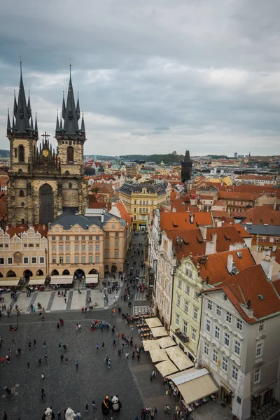 Nádherná Architektura Středověké Prahy Výlet Evropy — Stock fotografie