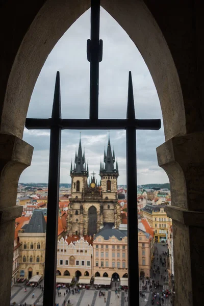 Prag Çek Cumhuriyeti Eylül Prag Güzel Sokakları Mimarisi — Stok fotoğraf