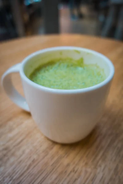 Match Latte Cafe — Stock Photo, Image