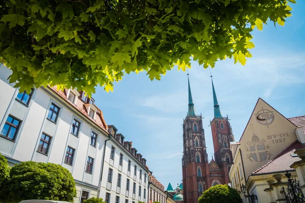Wrocaw Polonia Junio 2019 Maravillosa Arquitectura Iglesias Wroclaw — Foto de Stock