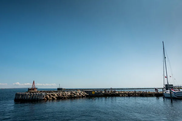 Copenaghen Danimarca Luglio 2019 Bellissimo Porto Danese Con Yacht — Foto Stock
